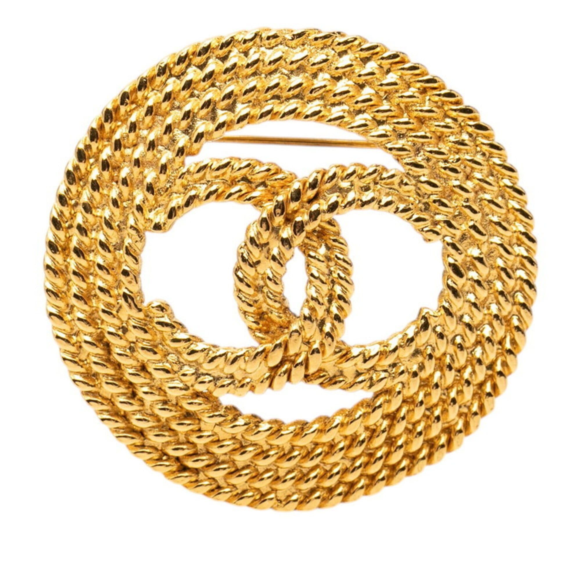 Chanel Chanel Coco Mark Vintage Brooch, Gold Plated, Women's CHANEL Size ONE SIZE - 1 Thumbnail