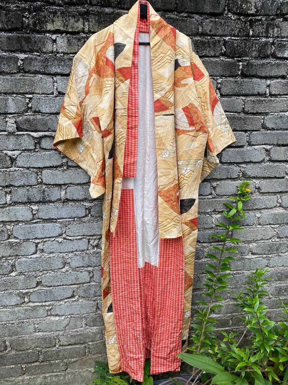 Other Vintage Karaori Silk Kimono Size L / US 10 / IT 46 - 9 Thumbnail