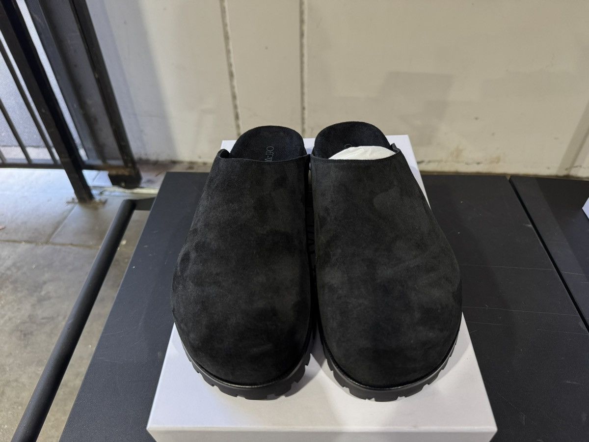 Off-White Off White Metal Logo Suede Clogs Size US 10 / EU 43 - 6 Thumbnail