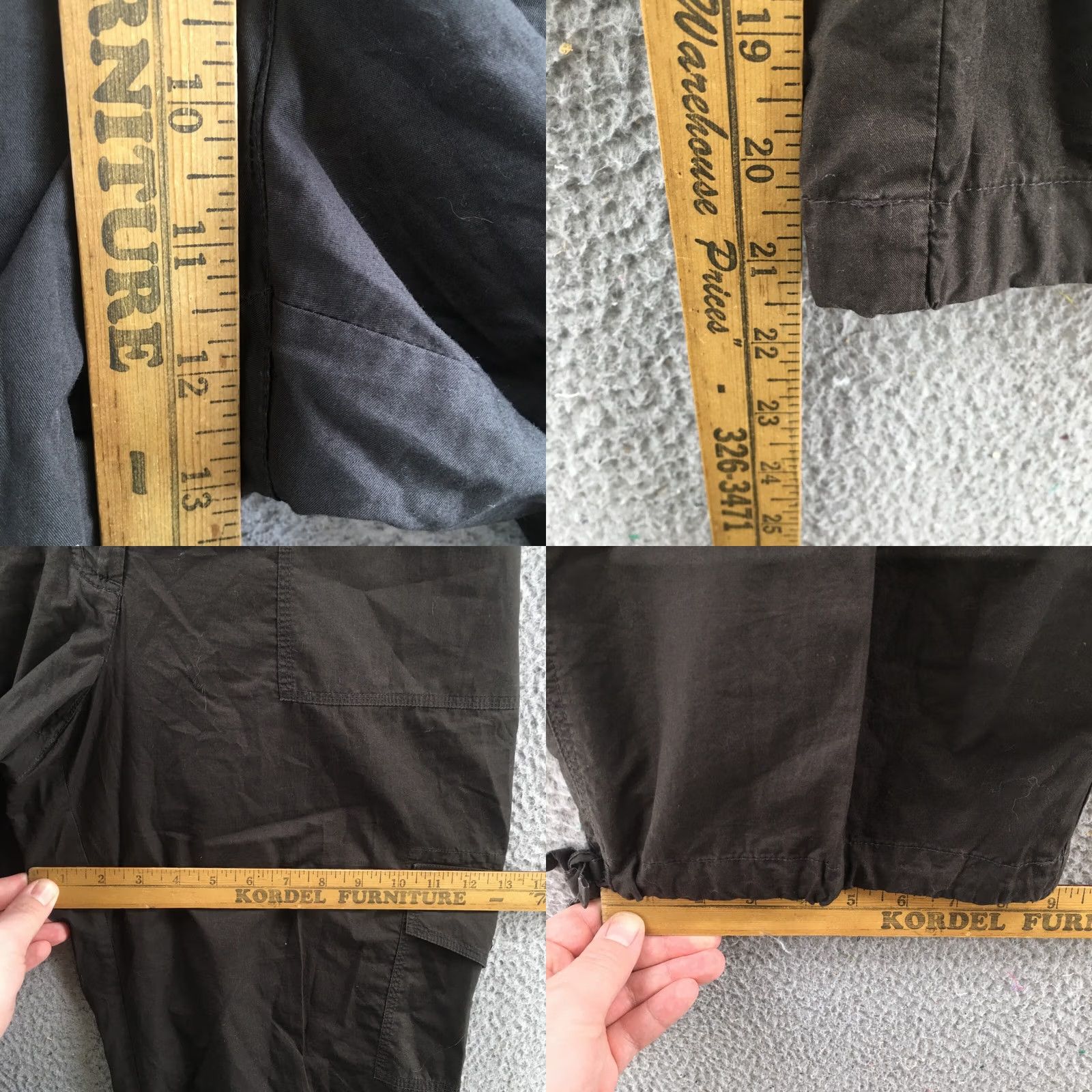 Vintage Chicos Cargo Pants Womens Hi-Rise Cotton Zip Fly Casual Brown Size 26" / US 2 / IT 38 - 8 Thumbnail