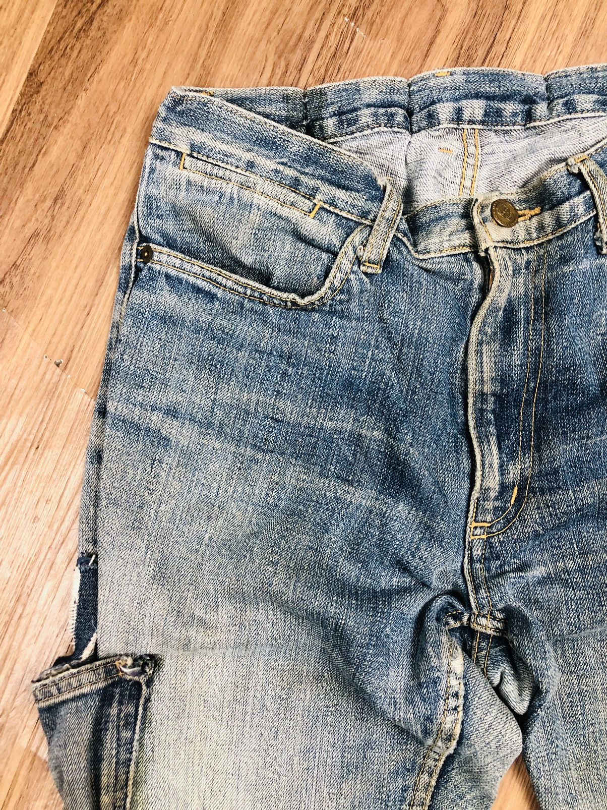 If Six Was Nine 90s Workwear Style Cargo Jeans Skull Button (38) Size US 30 / EU 46 - 5 Thumbnail