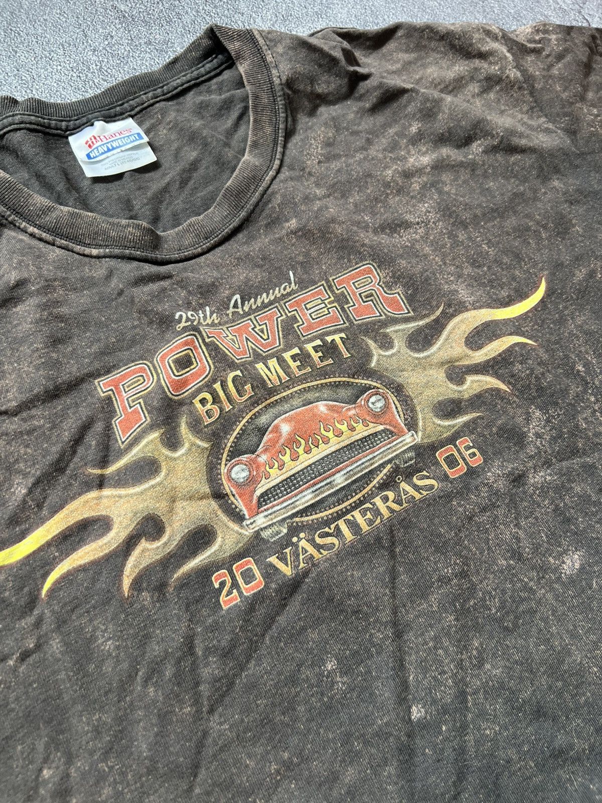 Vintage 00s Vintage Power Big Car Meet 2006 Rusted Logo T-Shirt Size US L / EU 52-54 / 3 - 4 Thumbnail