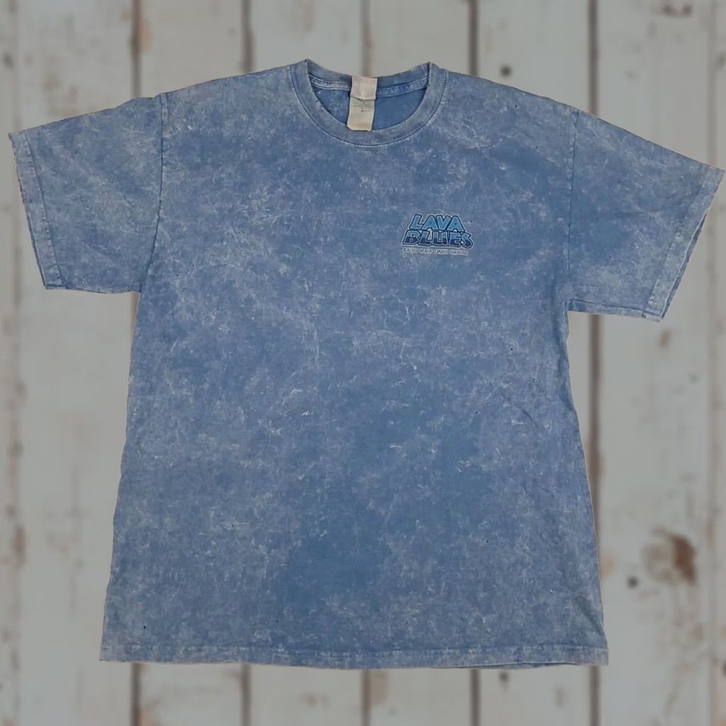 Hanes VINTAGE Y2K Kauai Maui Hawaii Surf T shirt Tie Dye Hanes Blue M Mens Distressed Wide Print Shirt Size US M / EU 48-50 / 2 - 1 Thumbnail