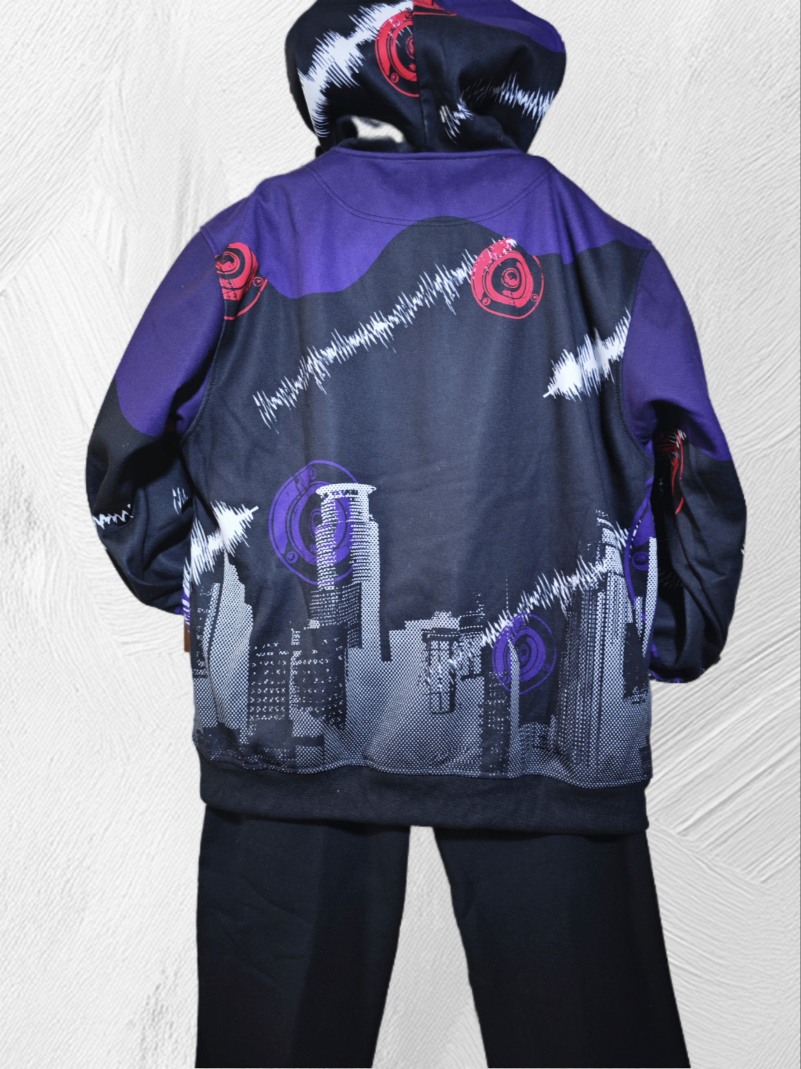 Other raw blue graphic tracksuit set (hoodie + joggers) Size US L / EU 52-54 / 3 - 2 Thumbnail