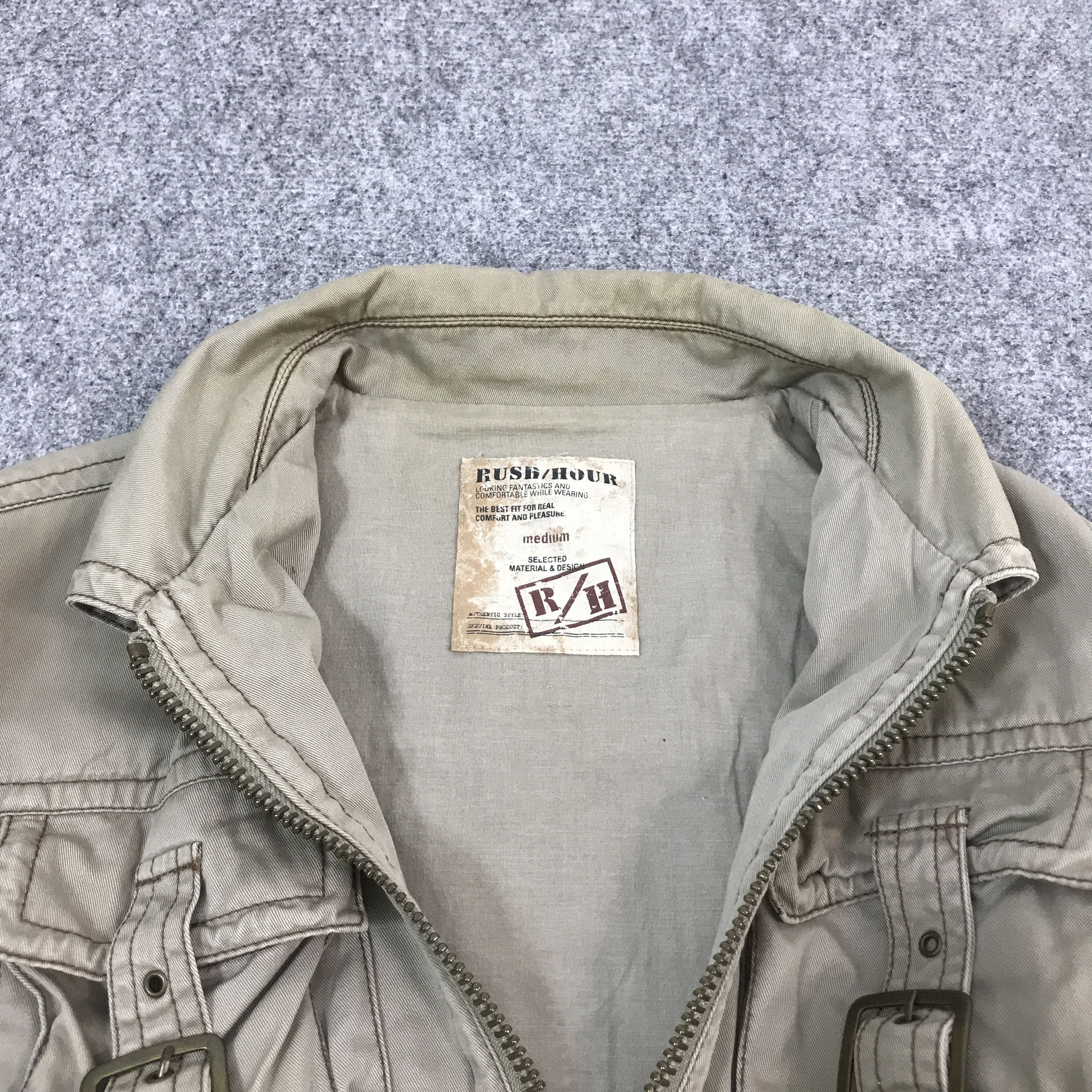 Japanese Brand RUSH HOUR POCKET M65 STYLE JACKET Size US M / EU 48-50 / 2 - 7 Thumbnail