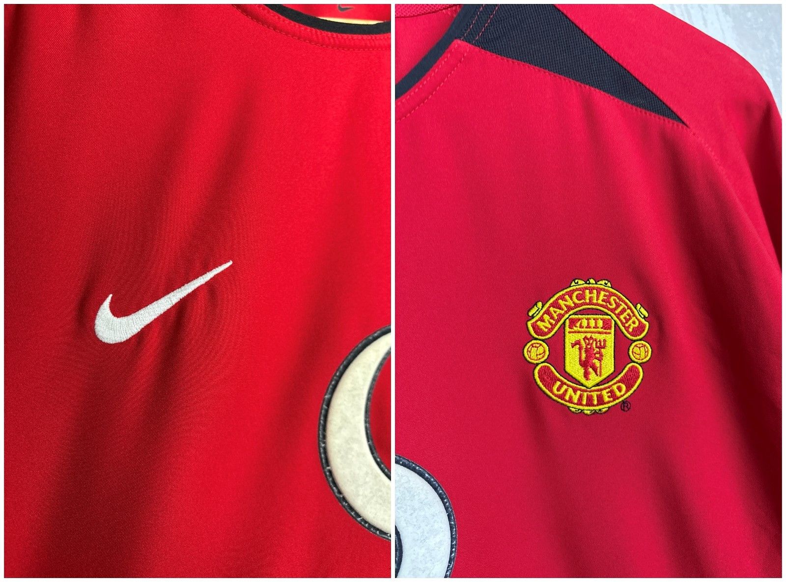 Nike Vintage Manchester United 2002-2004 Home Shirt Long Sleeve Size US M / EU 48-50 / 2 - 6 Thumbnail