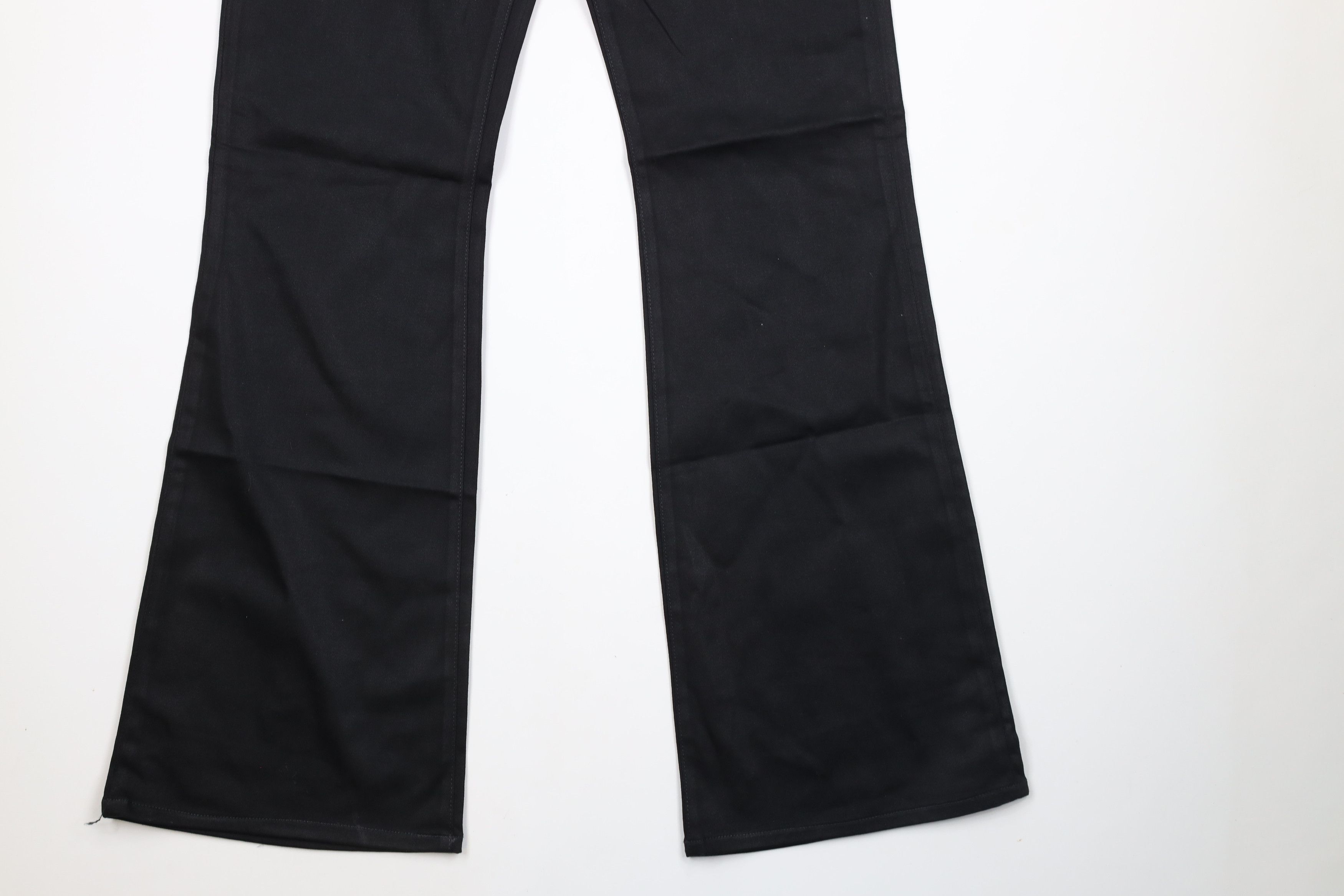 Vintage × Von Dutch Deadstock Vintage Y2K Von Dutch Wide Leg Flared Jeans Black Size 31" - 4 Thumbnail