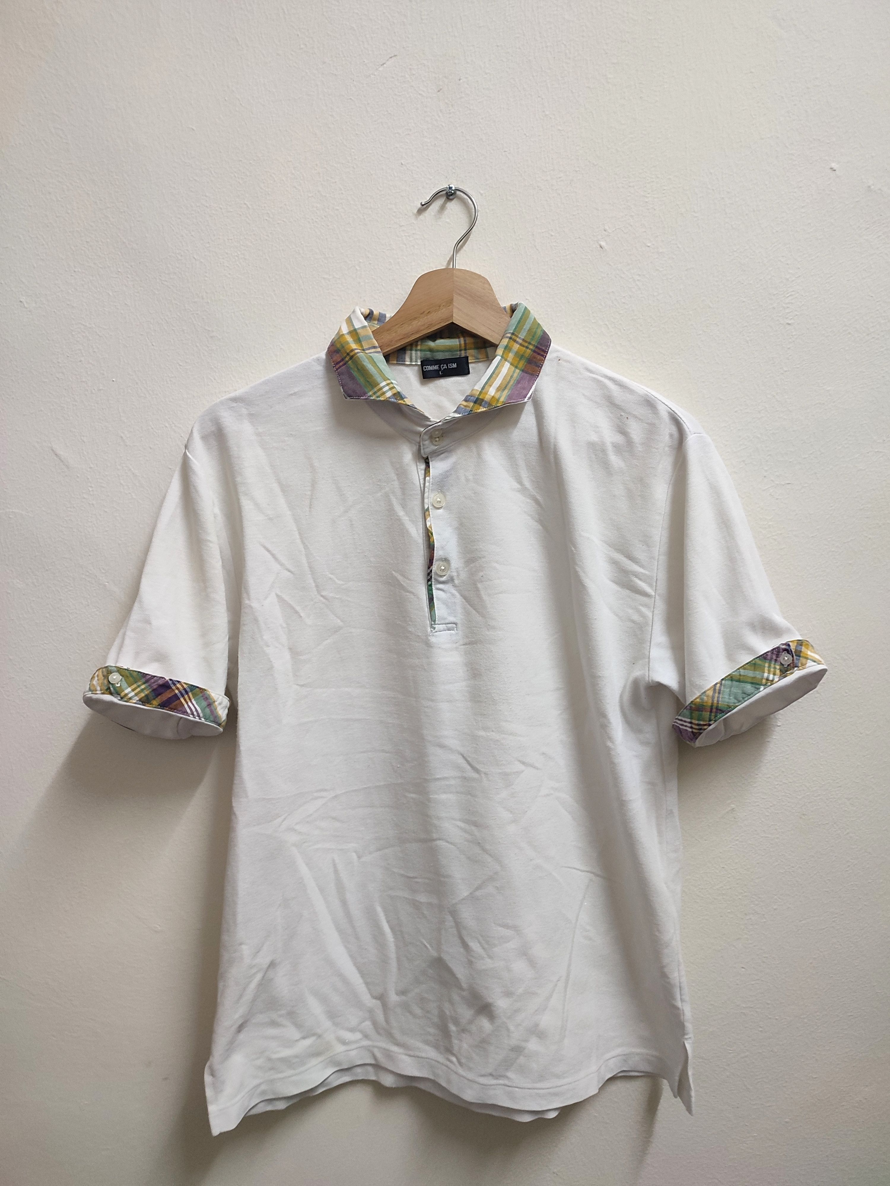 Comme Ca Ism Comme Ca ISM White Polo Shirt Size US M / EU 48-50 / 2 - 1 Thumbnail