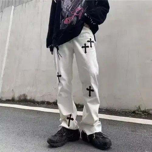 VIBE punk pants with crosses Size US 32 / EU 48 - 4 Thumbnail