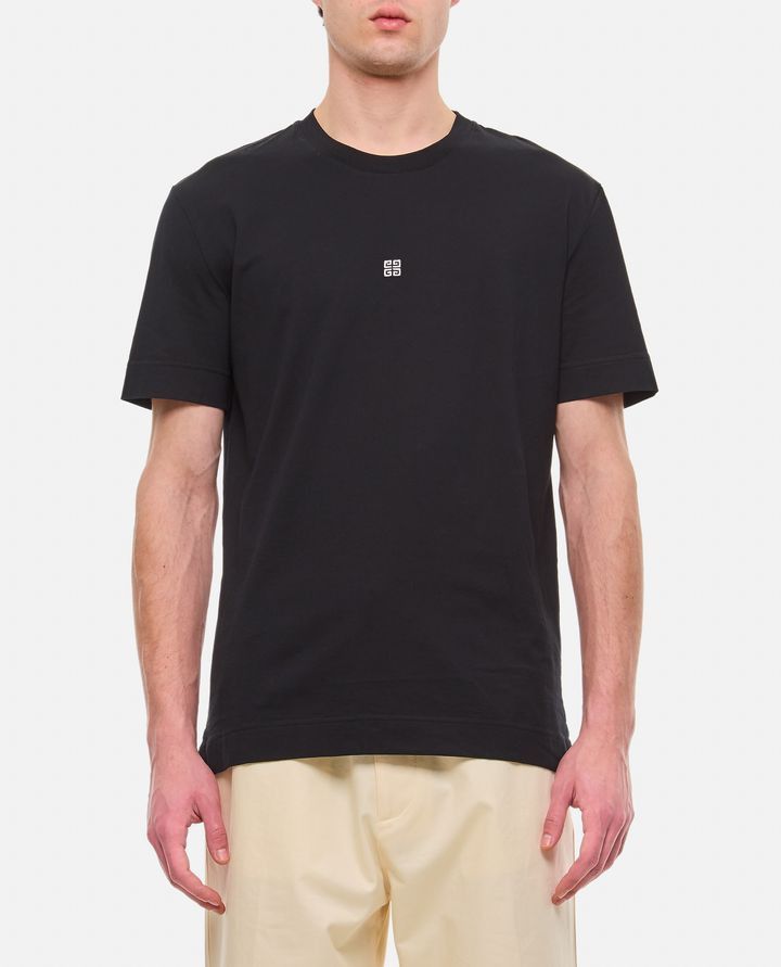Givenchy o1srvl11e0924 Cotton T-Shirt in Black Size US M / EU 48-50 / 2 - 1 Thumbnail