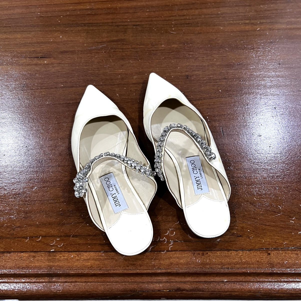 Jimmy Choo Vintage Jimmy Choo Swarovski Crystal Women Shoes Size US 6 / IT 36 - 2 Thumbnail