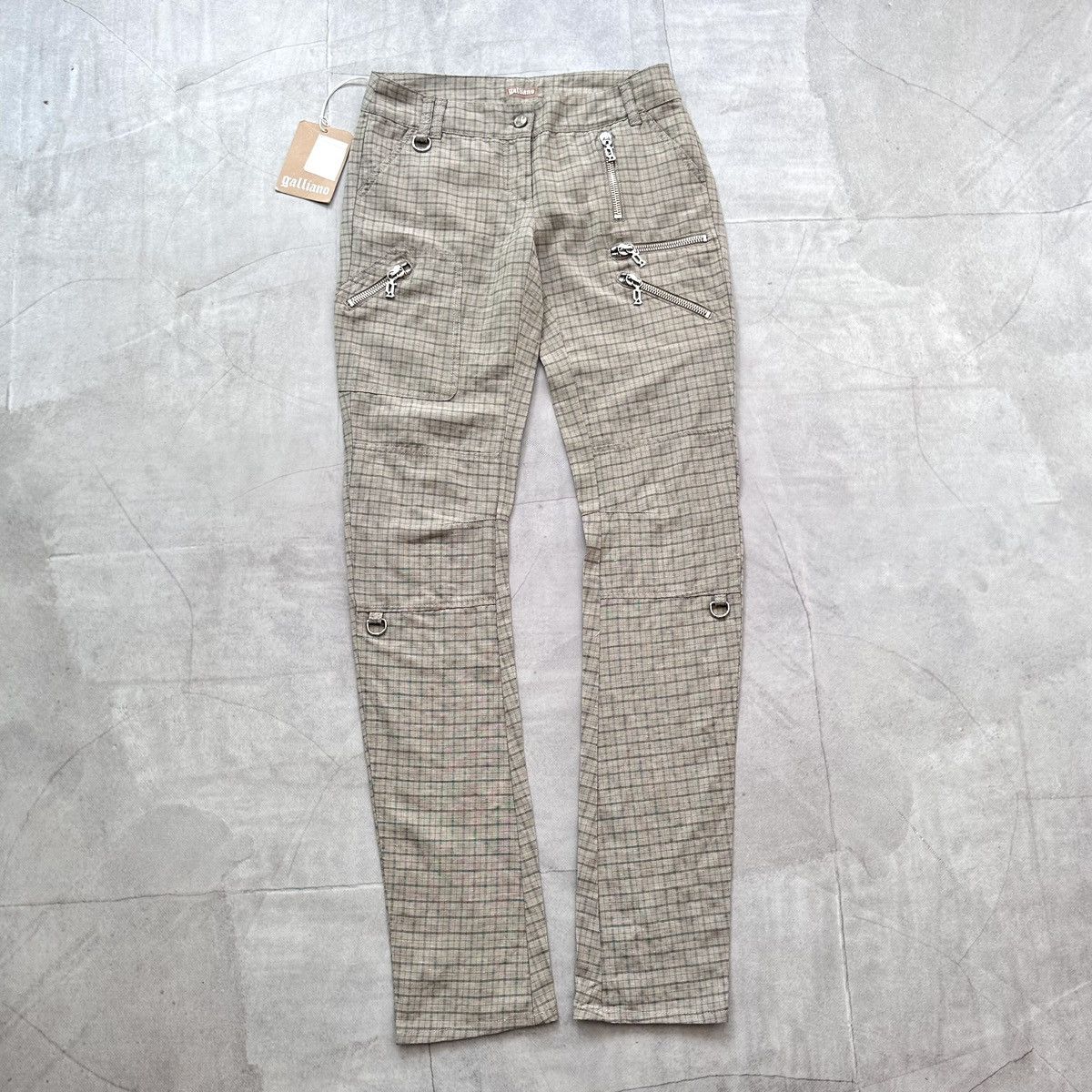 John Galliano Punk John Galliano Zipper Pants Jeans Newspaper Dior Era Size 27" / US 4 / IT 40 - 2 Thumbnail