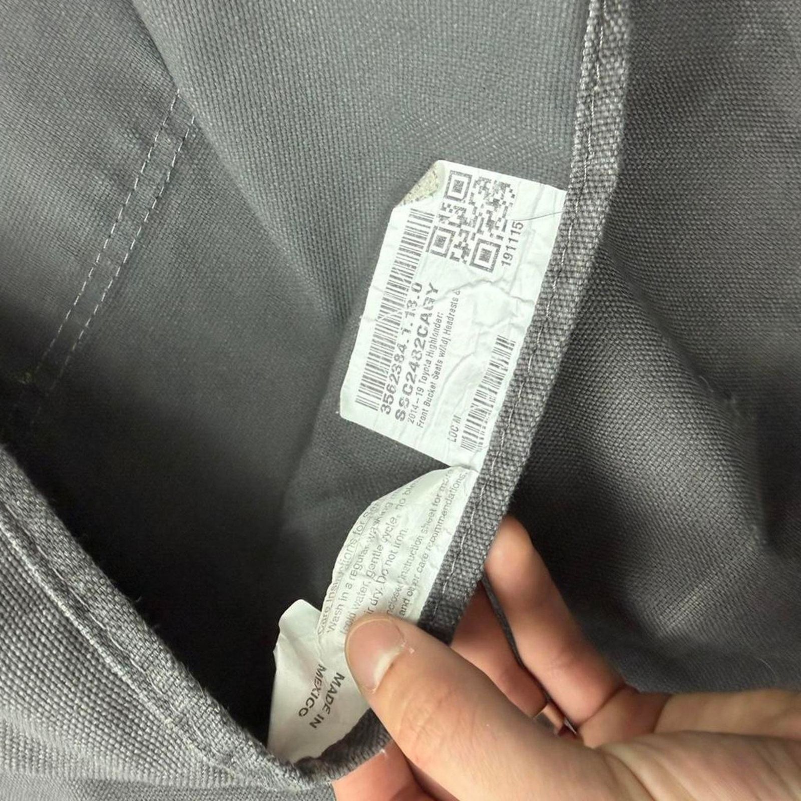 Carhartt × Vintage Vintage 90s faded grey car seat cover Size ONE SIZE - 3 Thumbnail