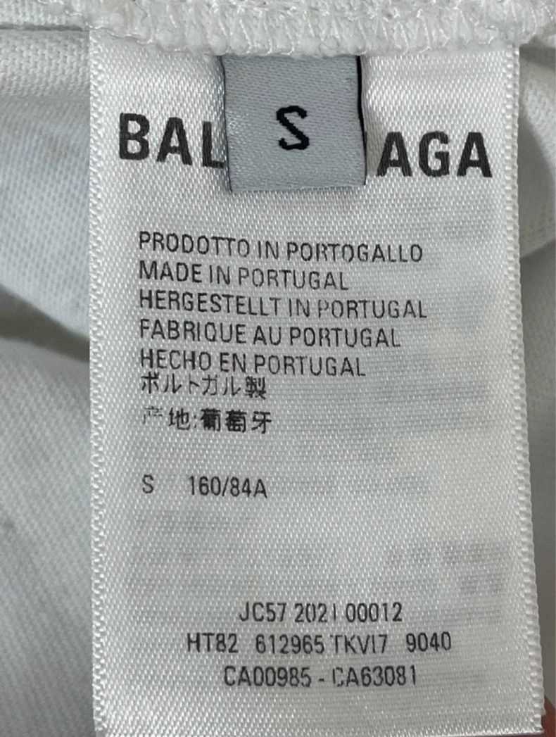 Balenciaga Balenciaga White double B mosaic monogram logo short sleeve Size US S / EU 44-46 / 1 - 6 Thumbnail