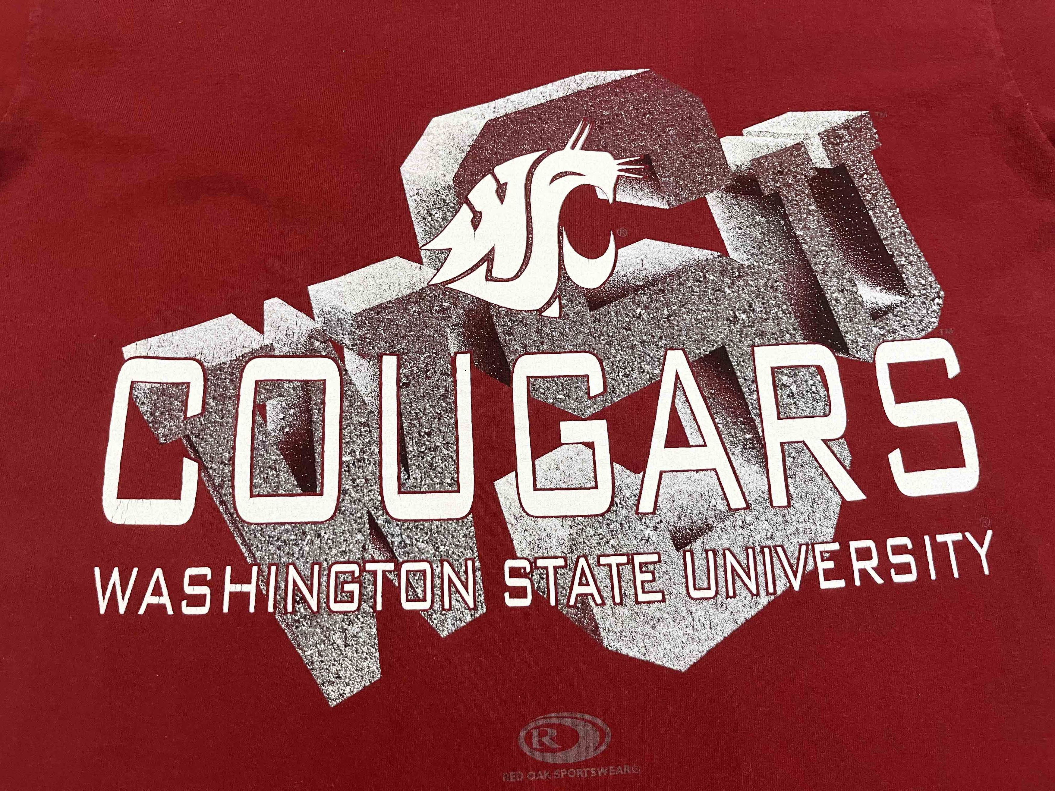 NCAA × Vintage Vintage Tennessee River WSU Washington State Cougars T-Shirt Size US XL / EU 56 / 4 - 2 Thumbnail