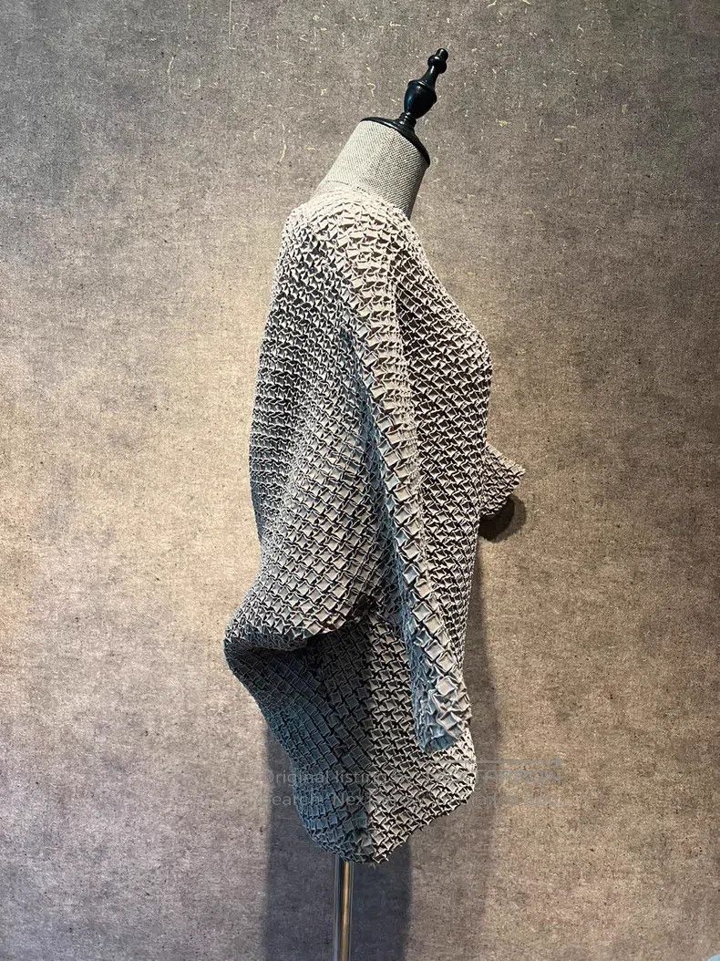 Issey Miyake Issey Miyake Runway Collection Waffle Pleated Top Size M / US 6-8 / IT 42-44 - 5 Thumbnail