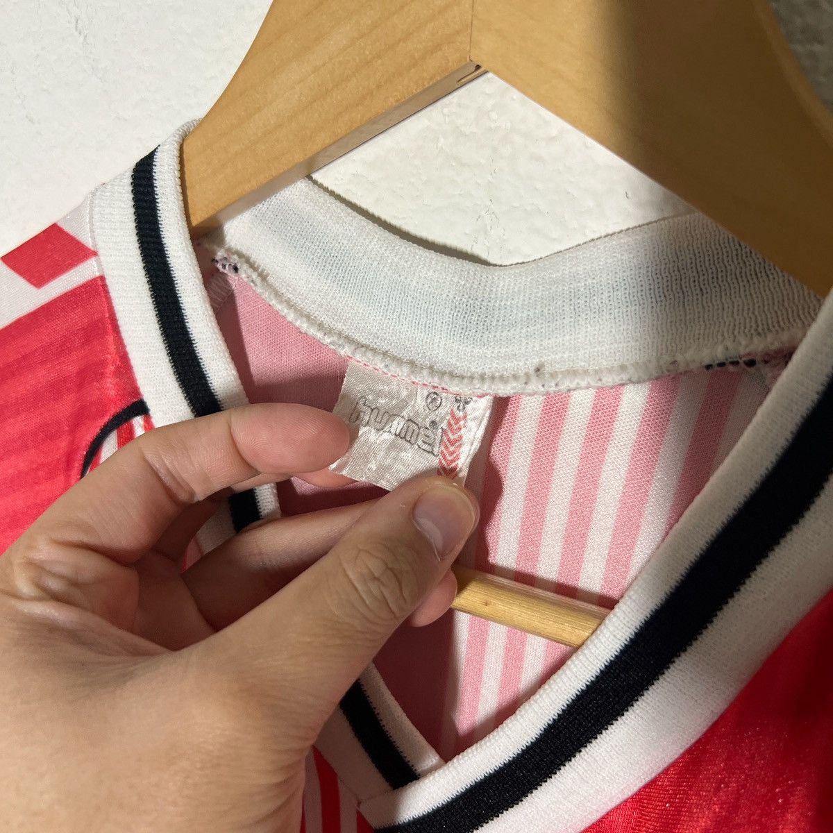 Hummel Southampton 1987-1989 Home Long Sleeve Jersey | Vtg Soccer Size US XL / EU 56 / 4 - 3 Thumbnail