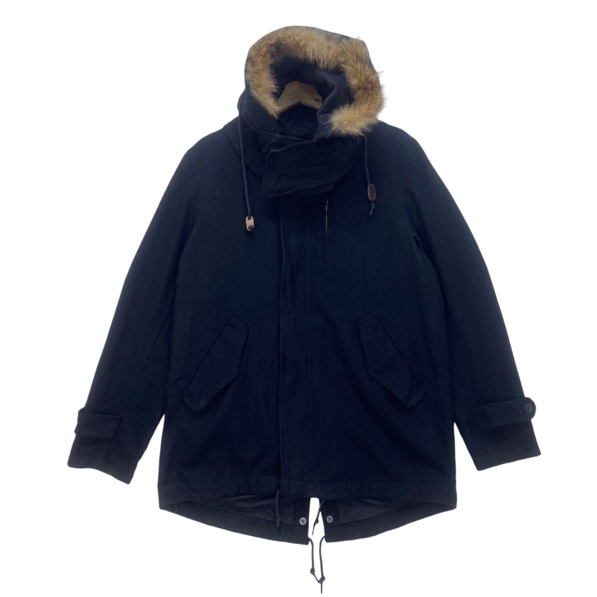Beams Plus The Beams Vietnam Raccoon Fur Wool Jacket Parka Size US S / EU 44-46 / 1 - 2 Thumbnail