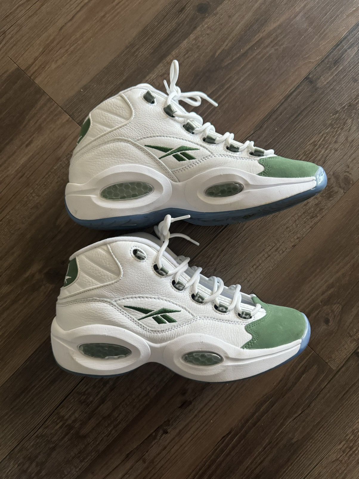 Reebok Reebok Question Mid Allen Iverson Green | Grailed