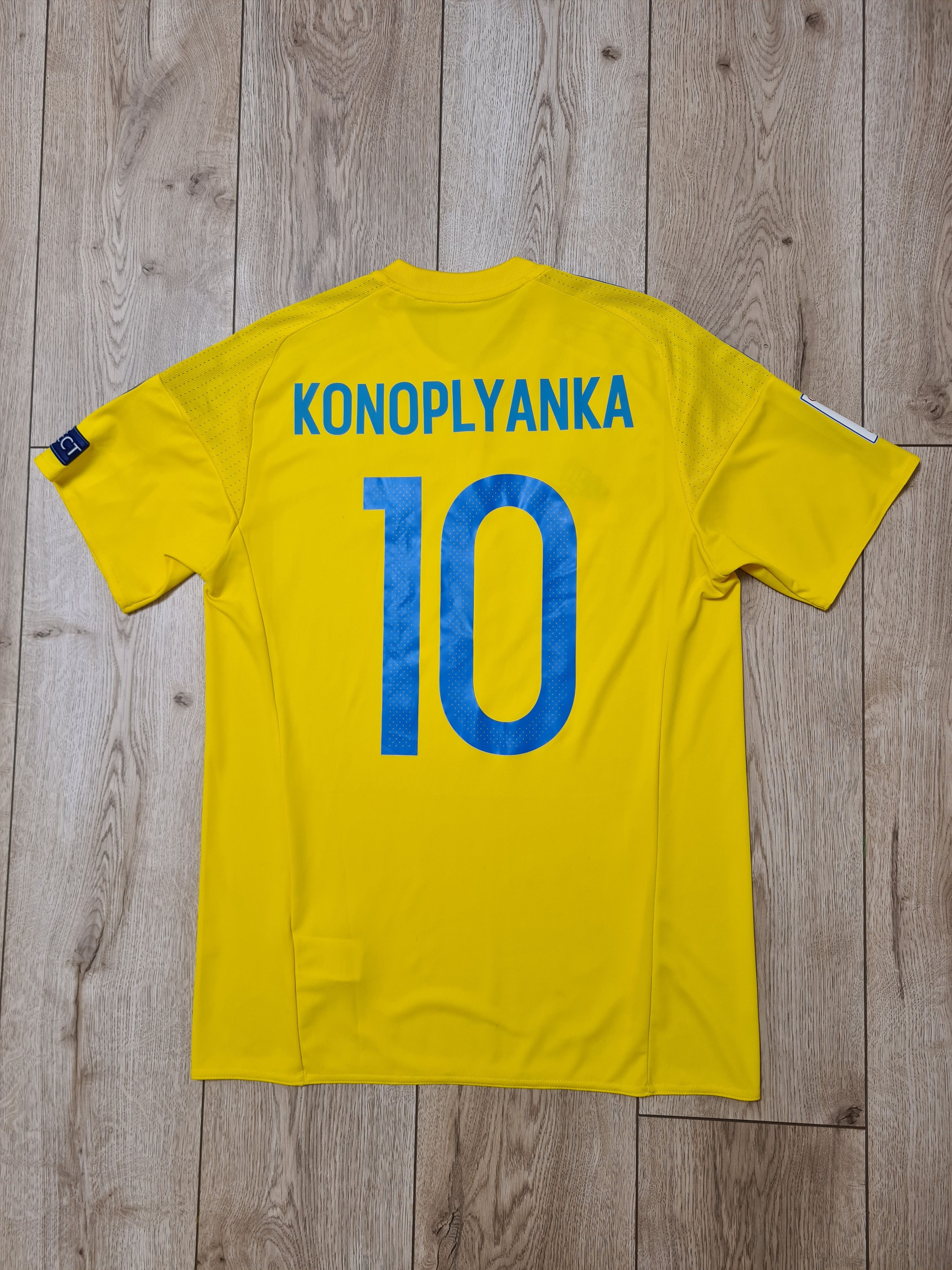 Adidas UKRAINE 2016 2017 MATCH WORN KONOPLYANKA 10 SOCCER JERSEY Size US M / EU 48-50 / 2 - 2 Thumbnail