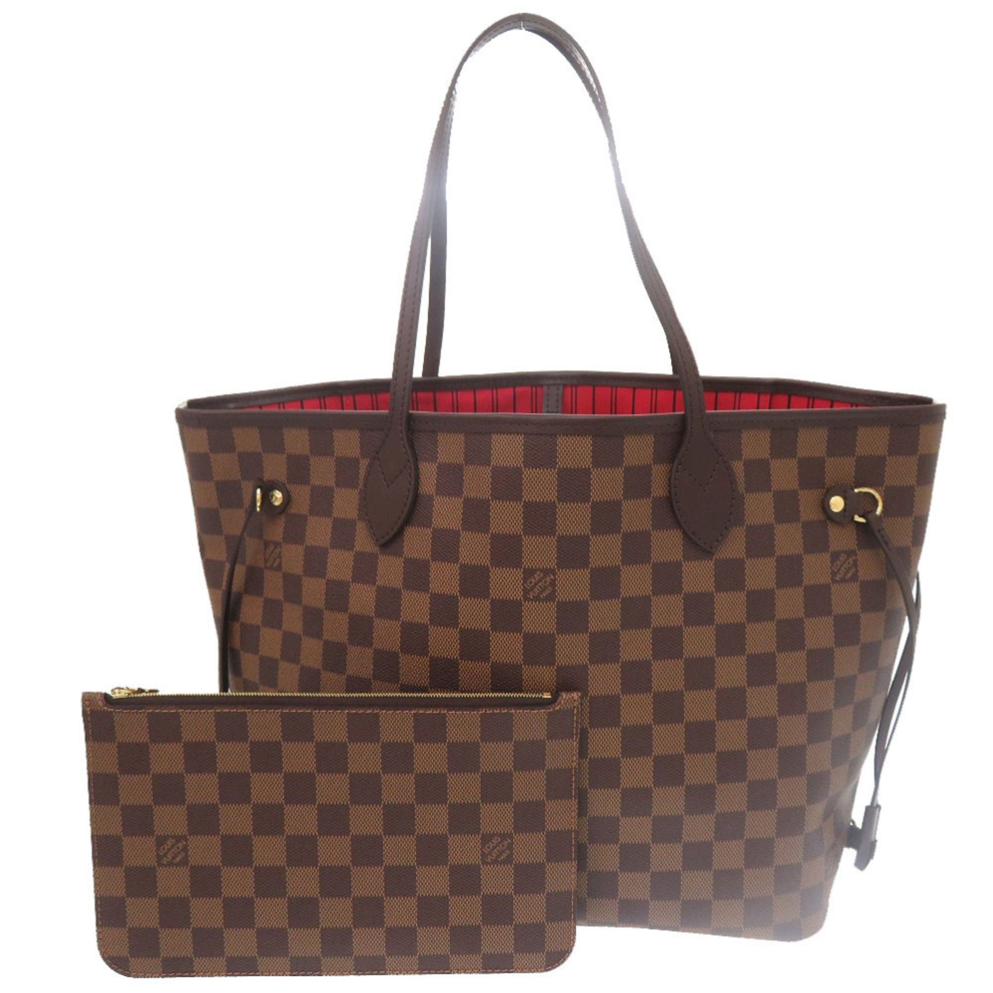 Unused Louis Vuitton Neverfull MM Damier N40599 Brown Tote Bag LV 0583