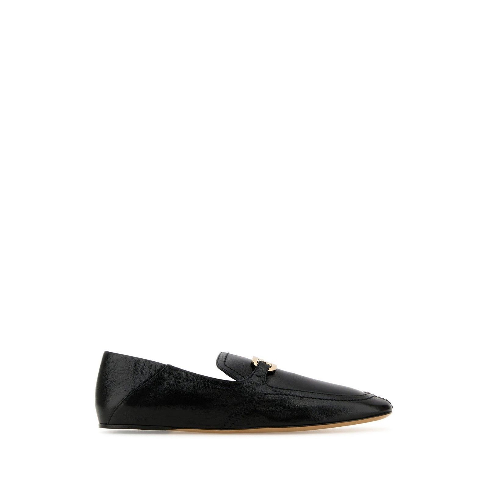 FERRAGAMO Elaine Black Leather Loafers New & Authentic (Wome