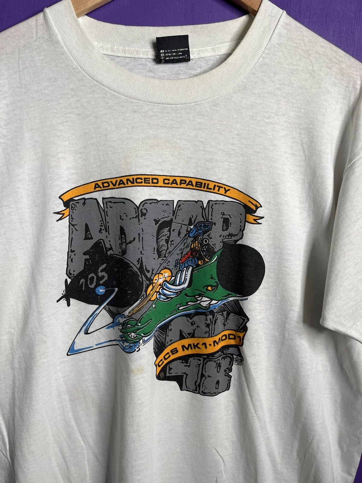 Vintage Vintage 1987 Advanced capability bomb t-shirt Size US XL / EU 56 / 4 - 3 Thumbnail
