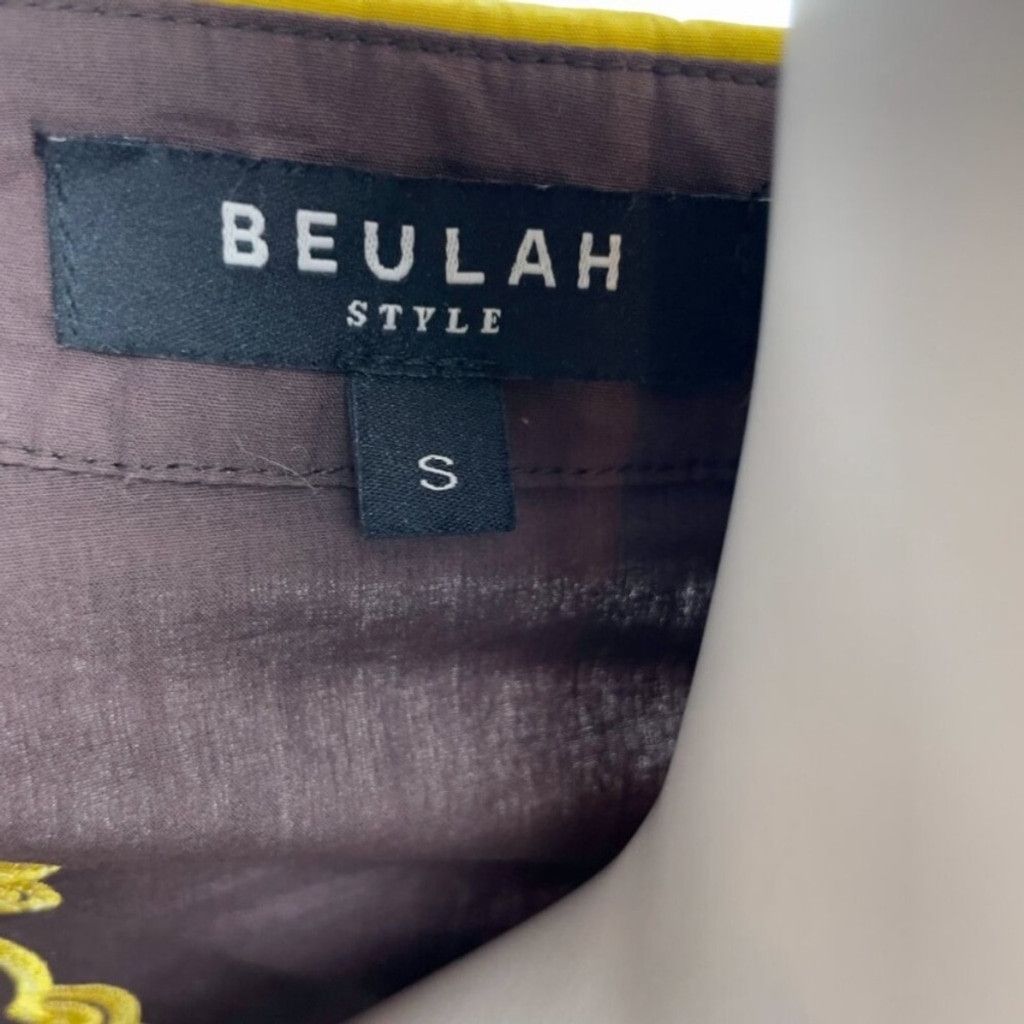 Other BEULAH Bohemian Shirt Blouse White Yellow Brown Luxury Top S Size S / US 4 / IT 40 - 10 Thumbnail