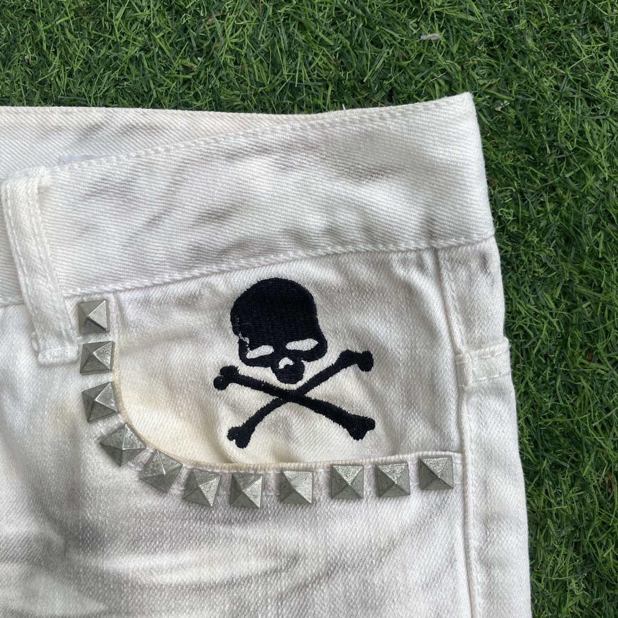 semanticdesign SEMANTIC DESIGN STUDDED WHITE BOOTCUT DENIM JEANS Size US 34 / EU 50 - 9 Thumbnail