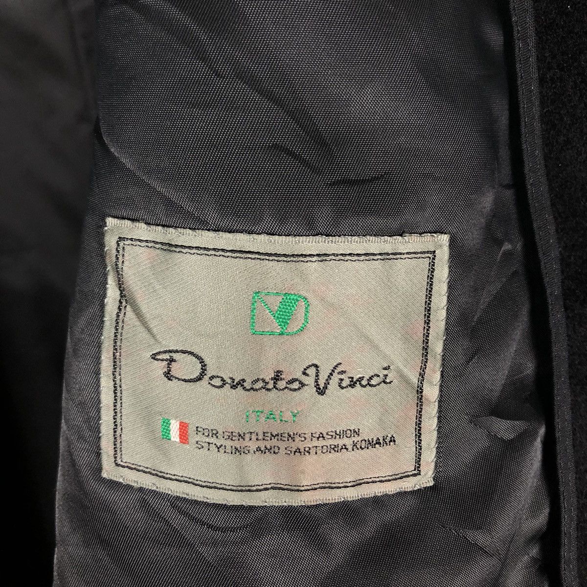 Issey Miyake Rich Black Vintage Wool Long Jacket Herringbone DonatoVinci Size US L / EU 52-54 / 3 - 19 Thumbnail