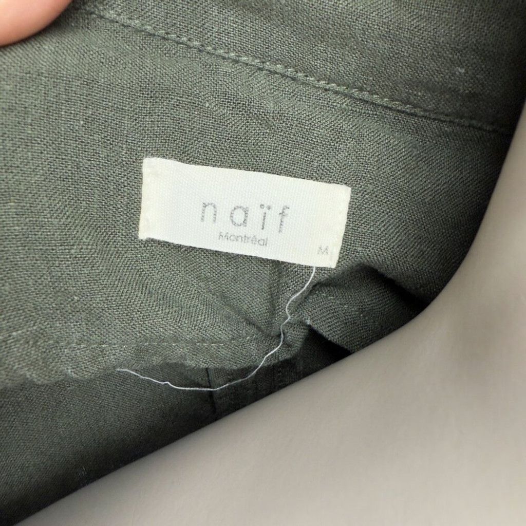 Other NAÏF MONTREAL Olive Green Flowy Minimalist Trench Coat sz M Size L / US 10 / IT 46 - 8 Thumbnail