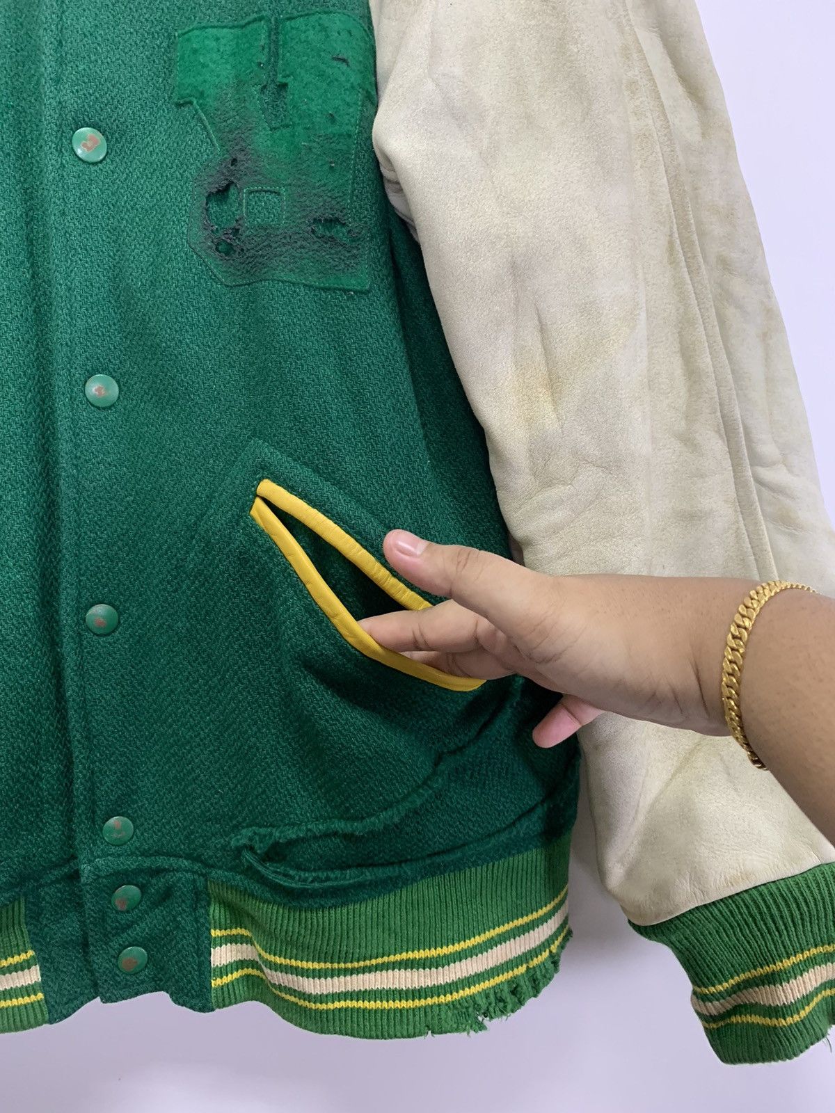 Vintage LUMR Brand Varsity Jacket