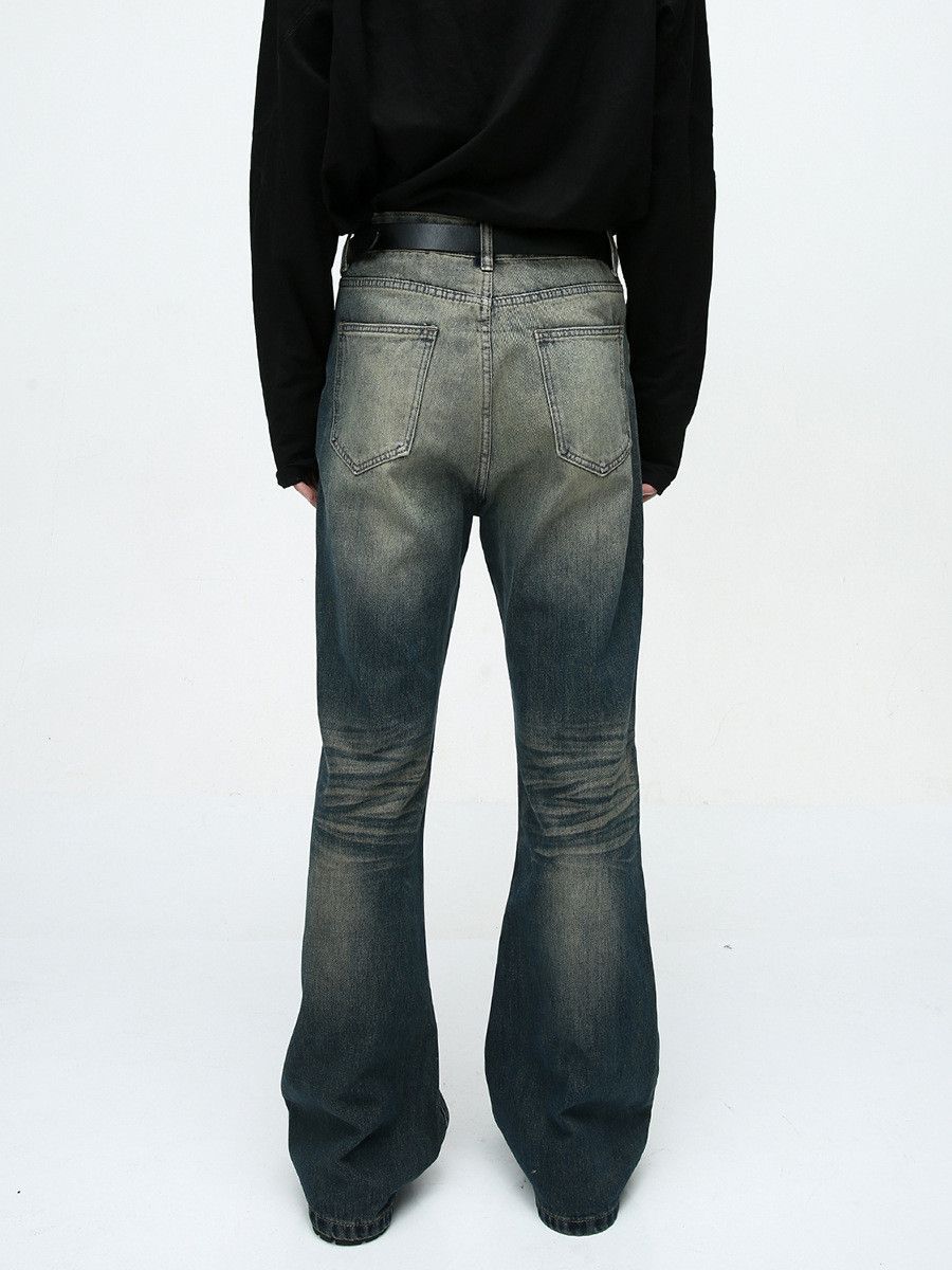 Vintage Men's vintage washed distressed flared jeans Size US 32 / EU 48 - 4 Thumbnail