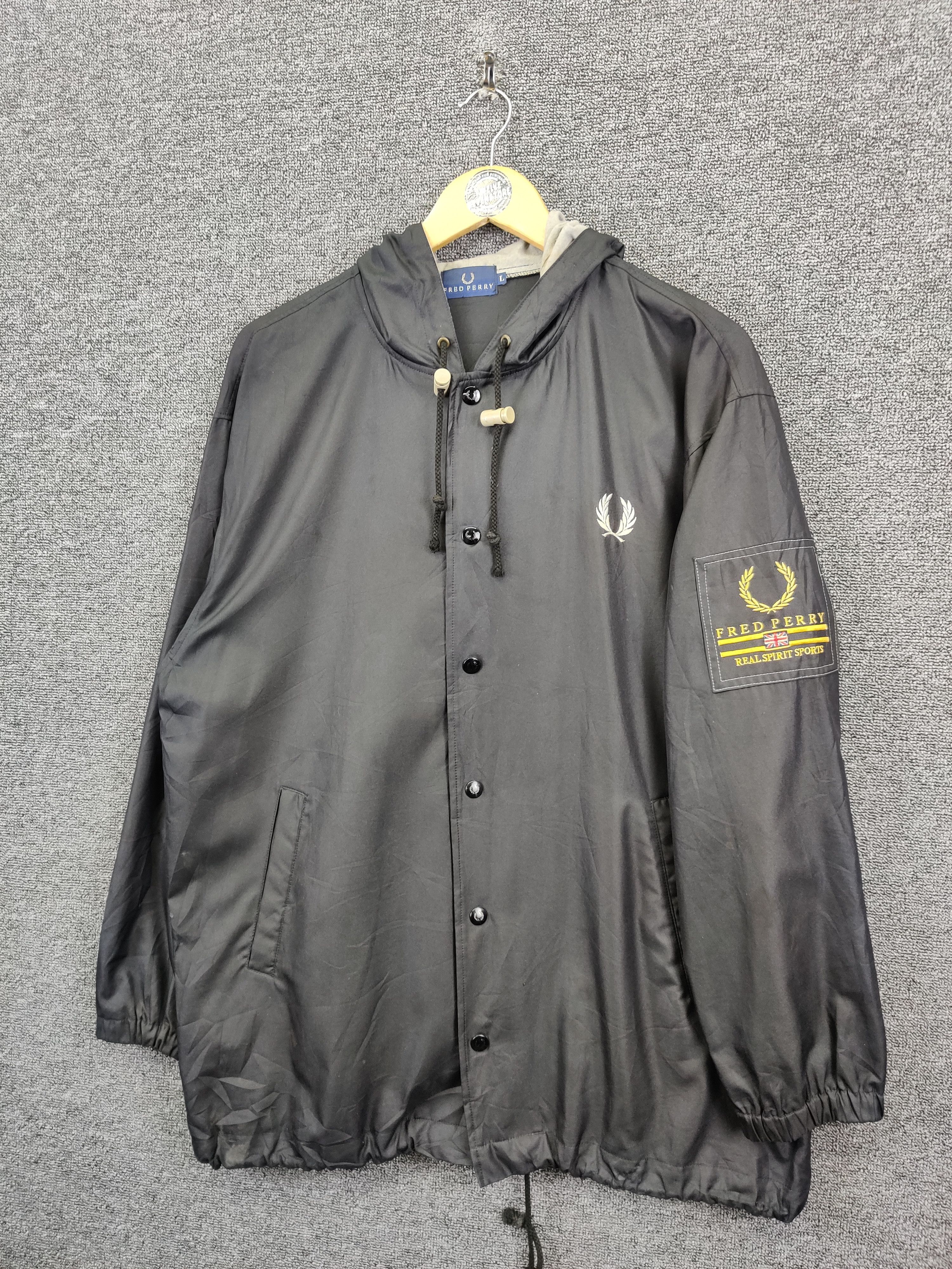 Fred Perry Vintage Fred Perry Coach Light Hoodie Jacket Size US L / EU 52-54 / 3 - 2 Thumbnail