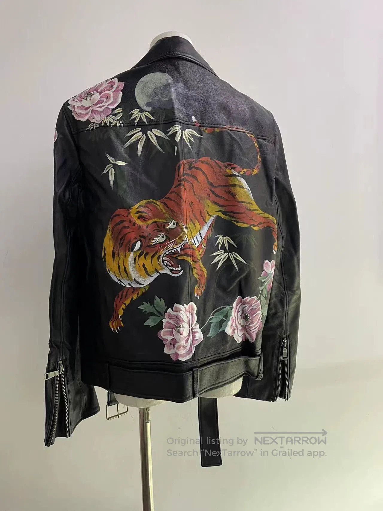 Gucci Gucci Graffiti Biker Leather Jacket. Size L / US 10 / IT 46 - 3 Thumbnail