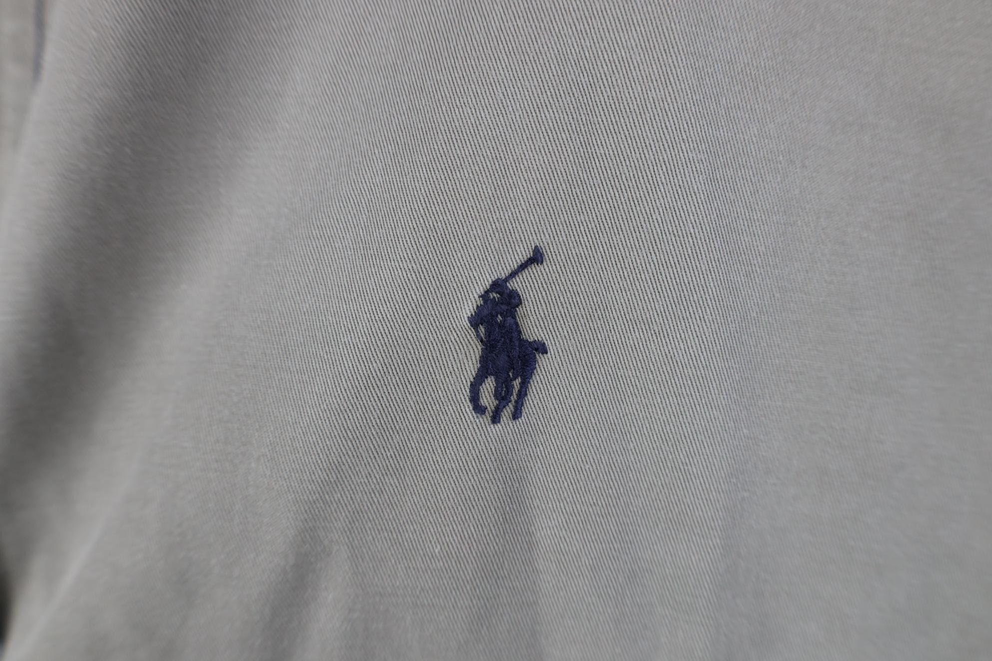 Polo Ralph Lauren Vintage 90s Ralph Lauren Button Down Shirt Gray Cotton Size US XXL / EU 58 / 5 - 4 Thumbnail