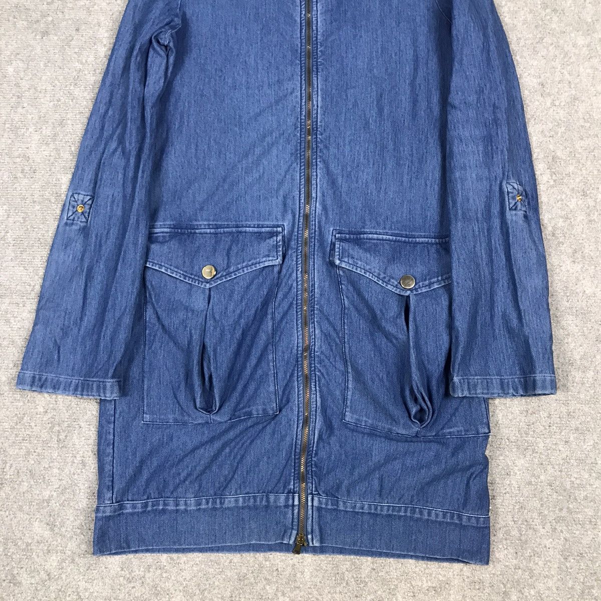 MAX&Co. × Max Mara MAX&CO. BLUE PARKAS ZIPPER WOMAN JACKET Size M / US 6-8 / IT 42-44 - 3 Thumbnail
