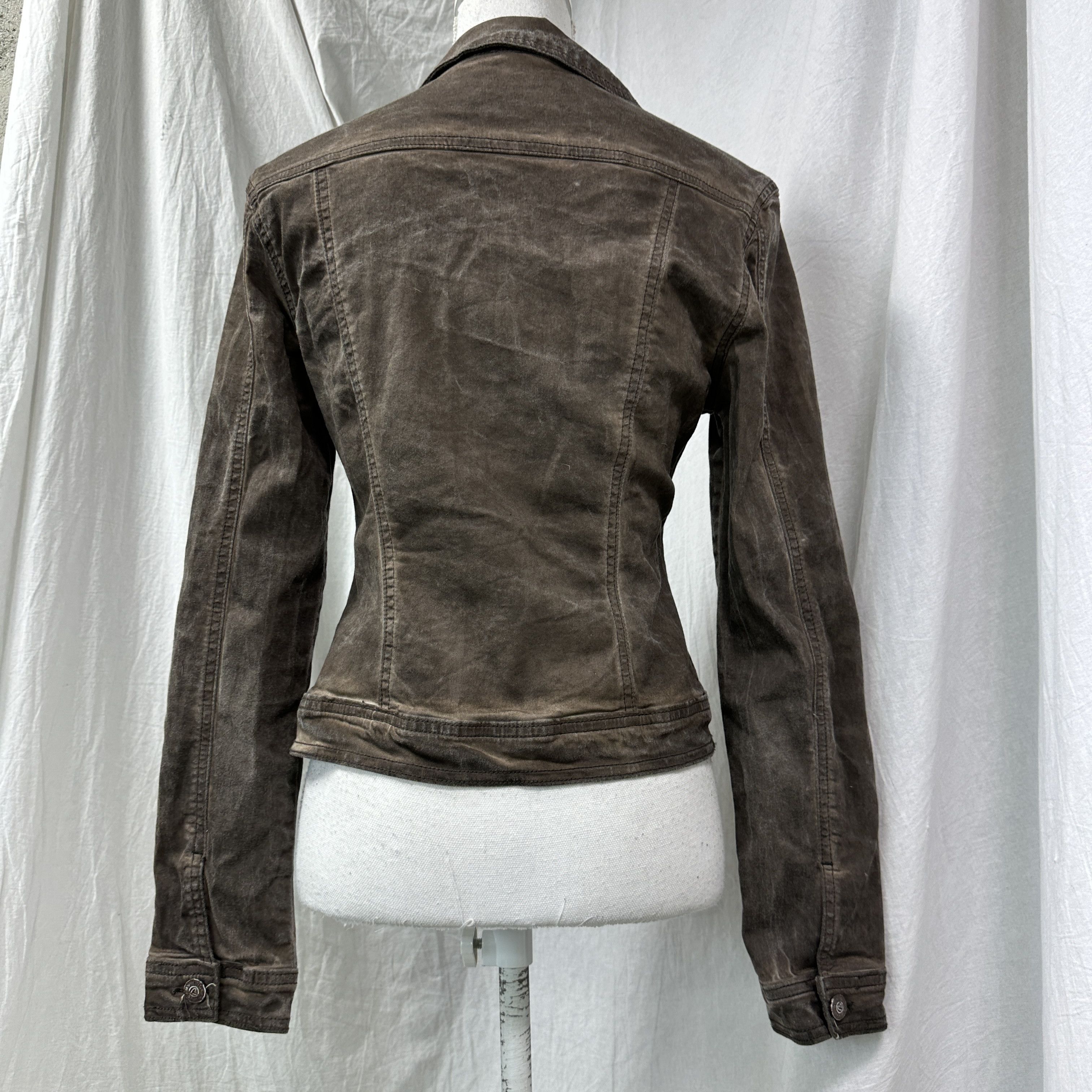 Vintage Vintage Casual Preppy Washed Fitted Jacket Y2K Size M / US 6-8 / IT 42-44 - 7 Thumbnail