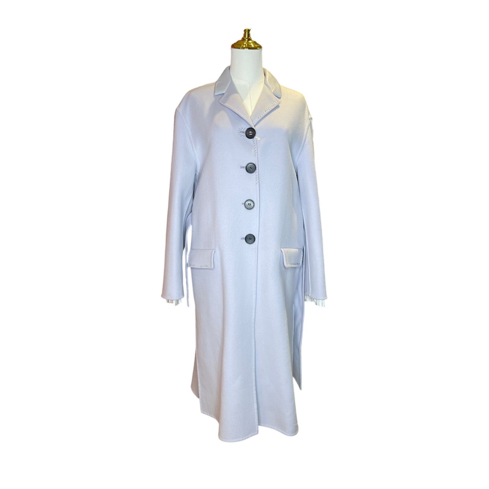 Marni Marni Lilac Wool Cashmere Belted Coat –Size 40 NWT Size M / US 6-8 / IT 42-44 - 3 Thumbnail