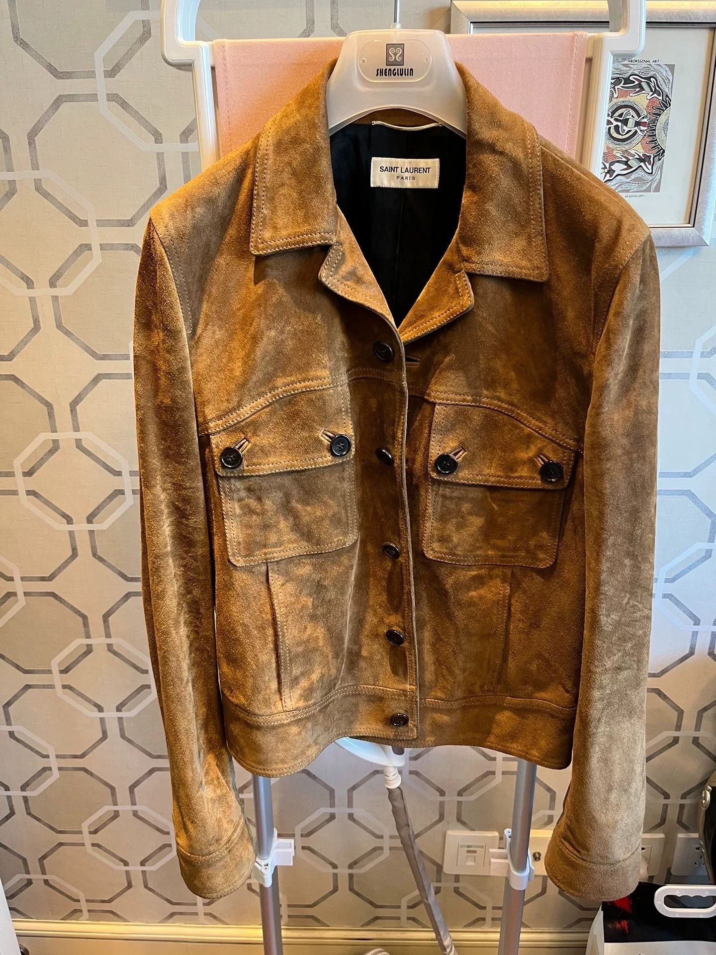 Saint Laurent Paris Saint Laurent SLP Runway Suede Slim Jacket Size US S / EU 44-46 / 1 - 2 Thumbnail