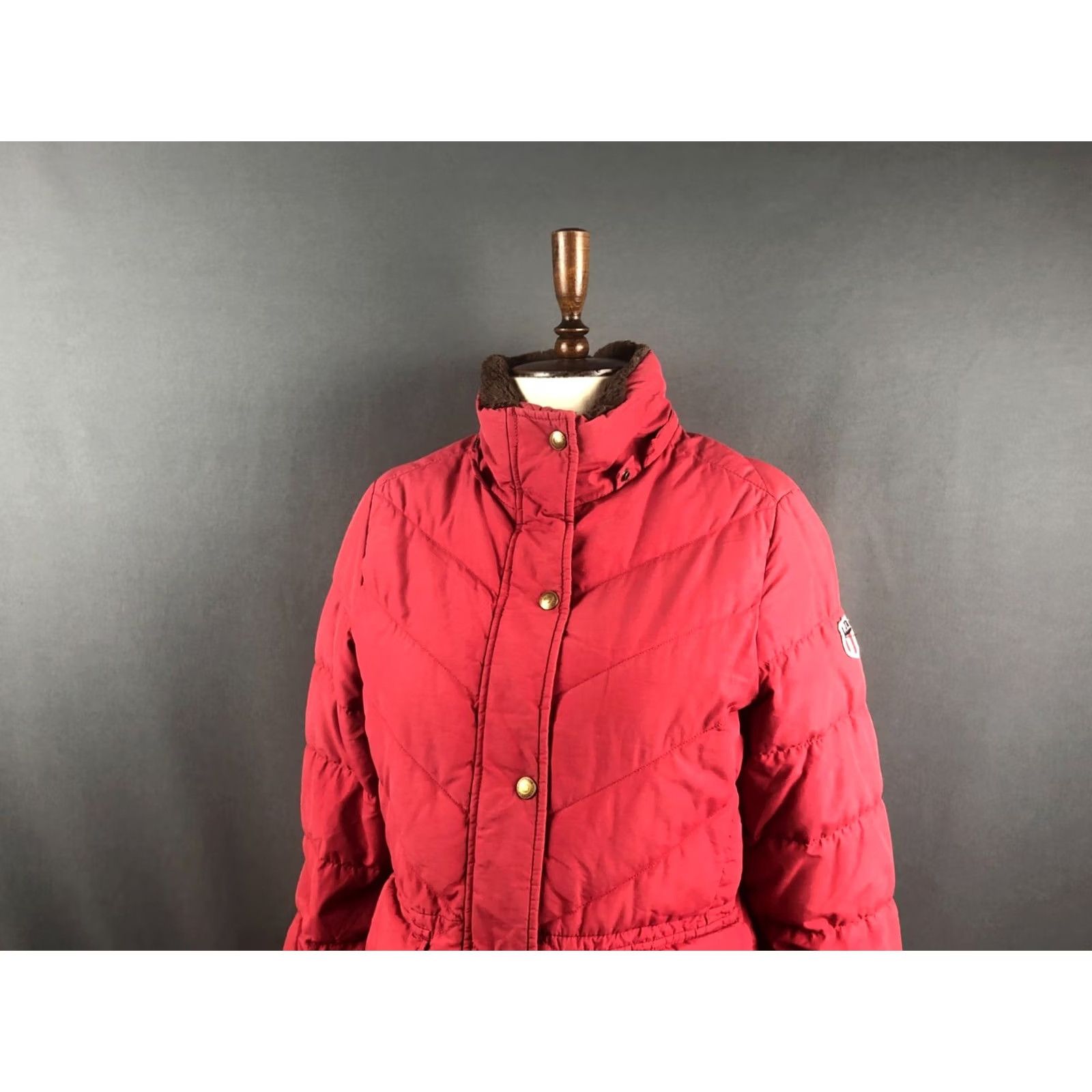 Vintage Polo Jeans Company Ralph Lauren Jacket Women Size M Red Quilted Full Zip Cotton Size 32" / US 10 / IT 46 - 4 Thumbnail