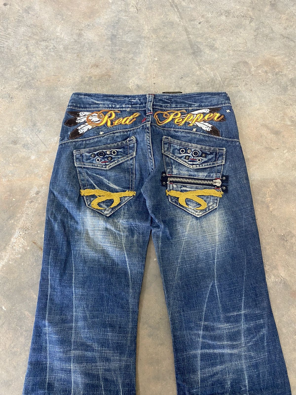 Hysteric Glamour Sick☠️ Red Pepper Flare Jeans Punk Grunge Lgb Size US 30 / EU 46 - 11 Thumbnail