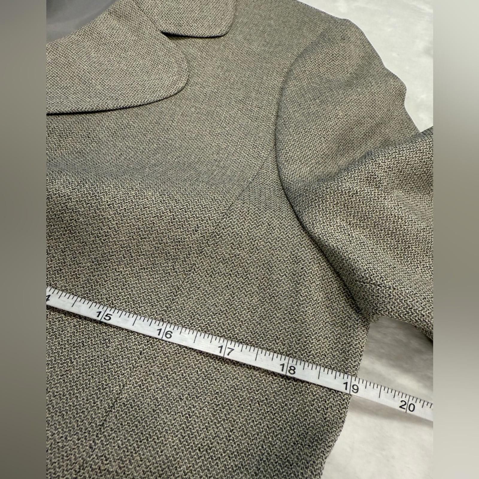 Evan Picone Evan Piccone beige blazer fabric button front lined SZ 10 Size L / US 10 / IT 46 - 7 Thumbnail