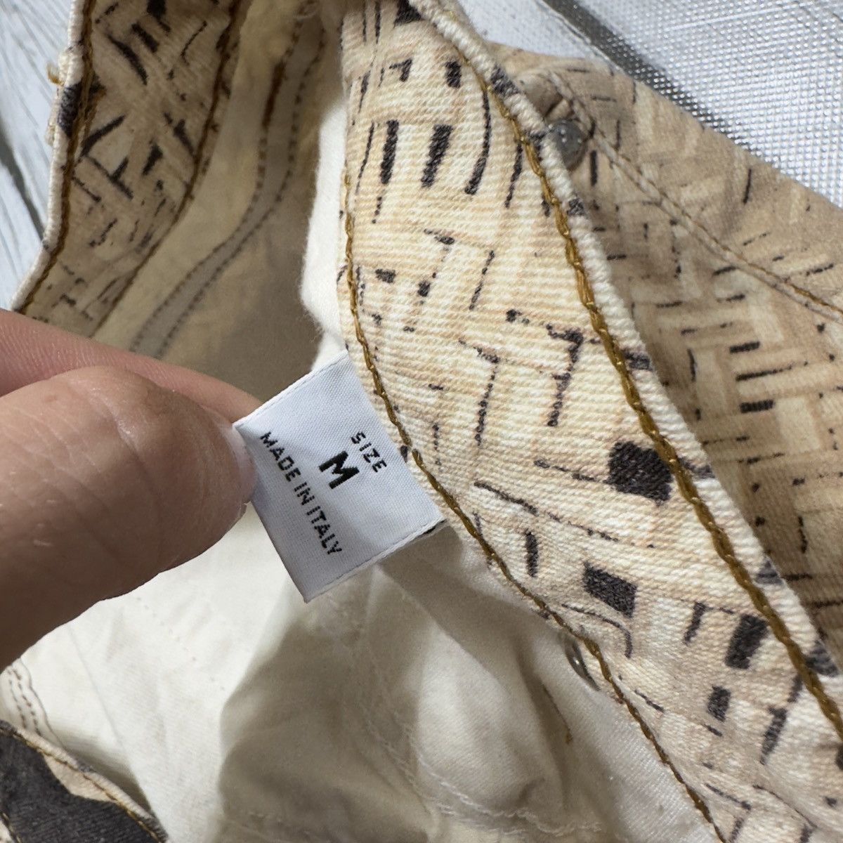 Roberto Cavalli × Vintage Vintage Roberto Cavalli printed jeans Size US 29 - 7 Thumbnail