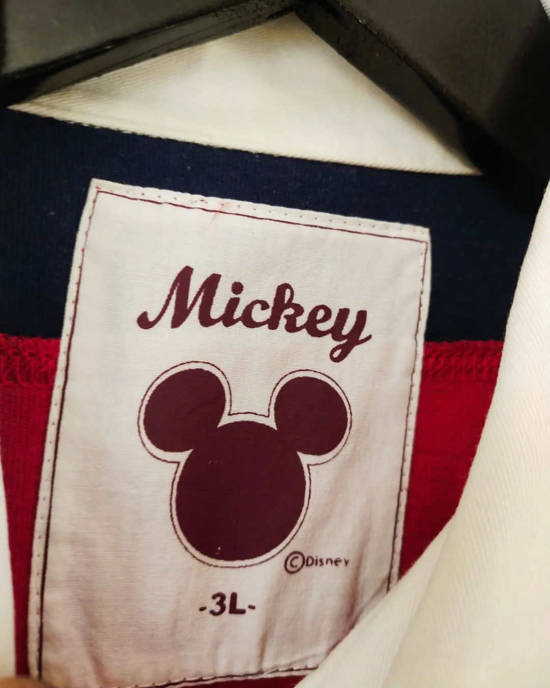 Disney × Japanese Brand Disney Mickey Mouse Rugby Polo Shirt Size US XL / EU 56 / 4 - 4 Thumbnail
