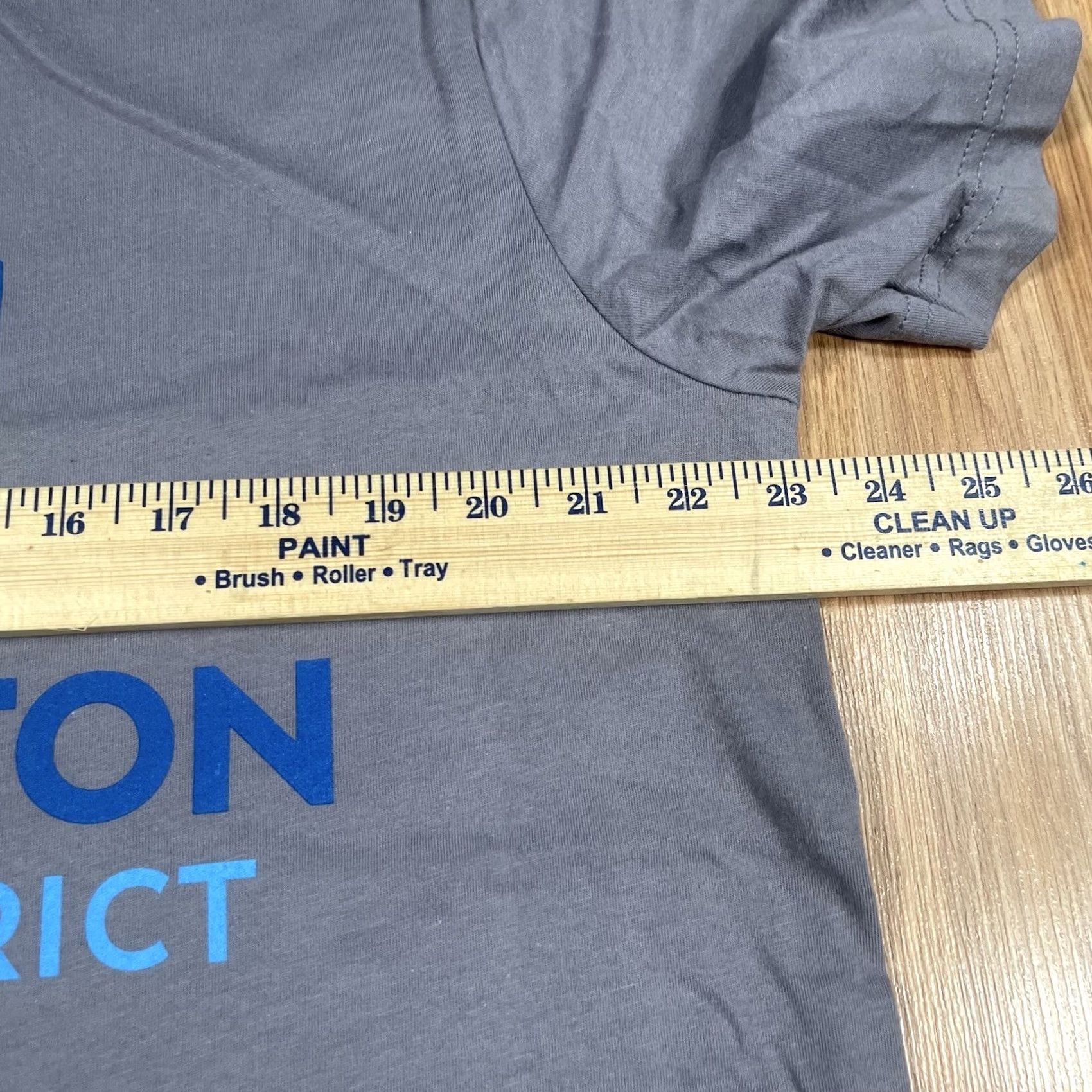 Vintage Canvas T-Shirt Mens XL Extra Large Gray Short Sleeve Burlington School District Size US XL / EU 56 / 4 - 6 Thumbnail