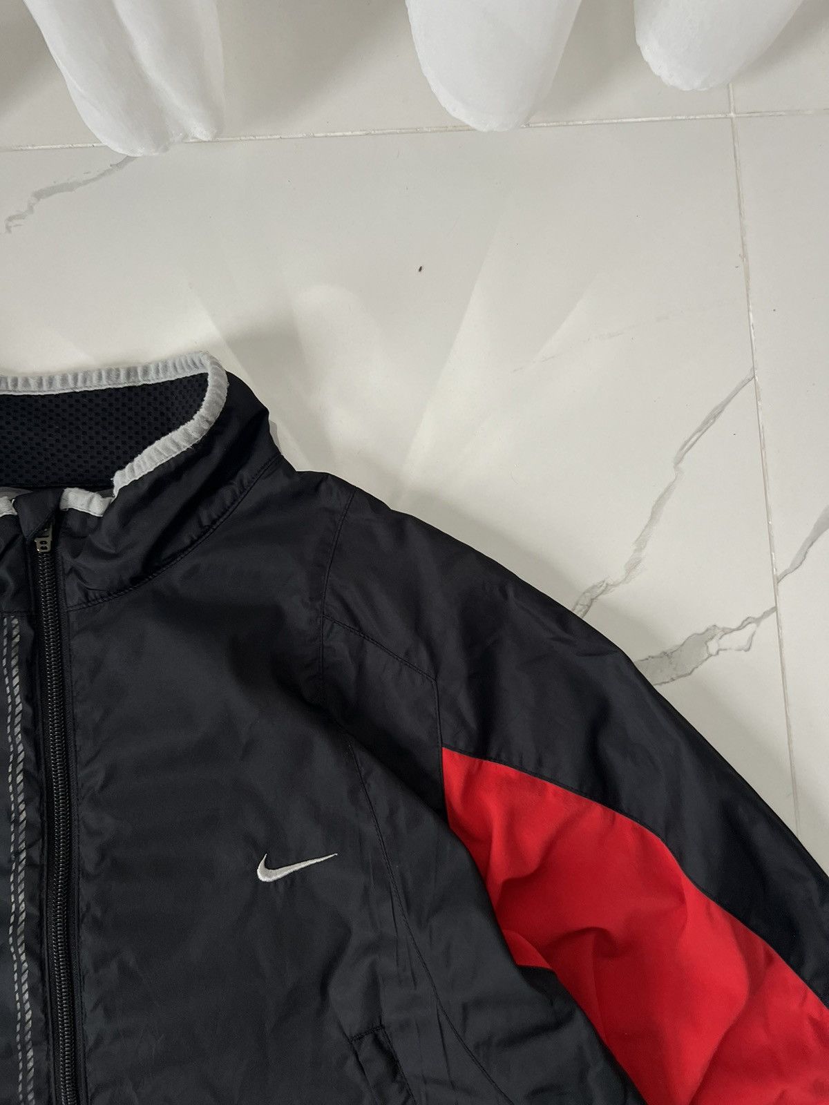 Nike × Vintage 90's NIKE CLIMAFIT RETRO RARE SWOOSH LOGO Y2K TRACK JACKET Size US XL / EU 56 / 4 - 3 Thumbnail