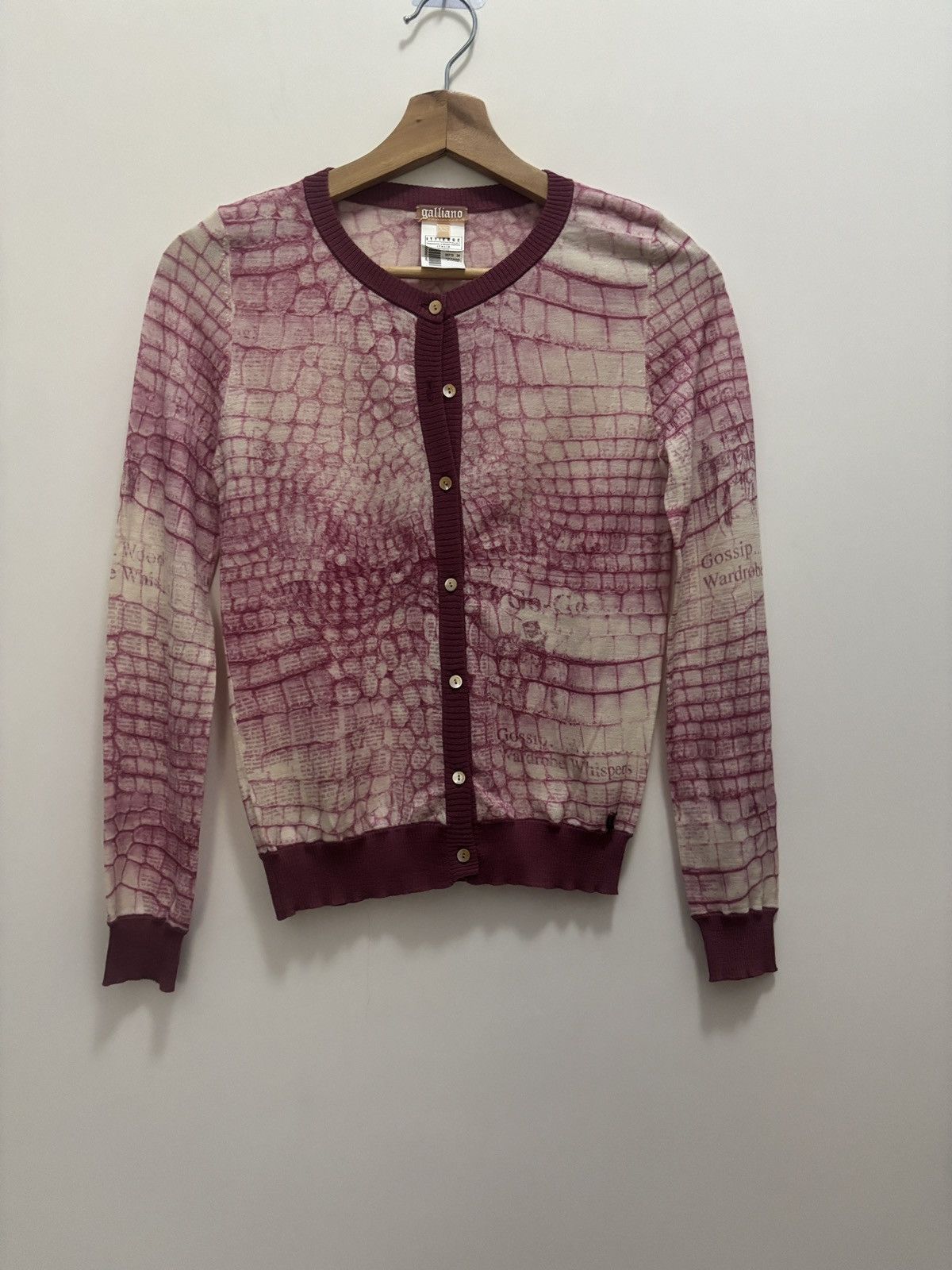 John Galliano Galliano knit jacket cardigan Xs Size XS / US 0-2 / IT 36-38 - 1 Thumbnail