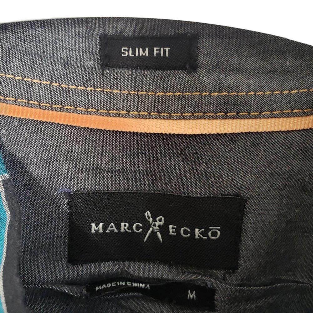 Designer CT352 Mark Ekco Men’s Blue & Gray Shirt M Size US M / EU 48-50 / 2 - 2 Thumbnail