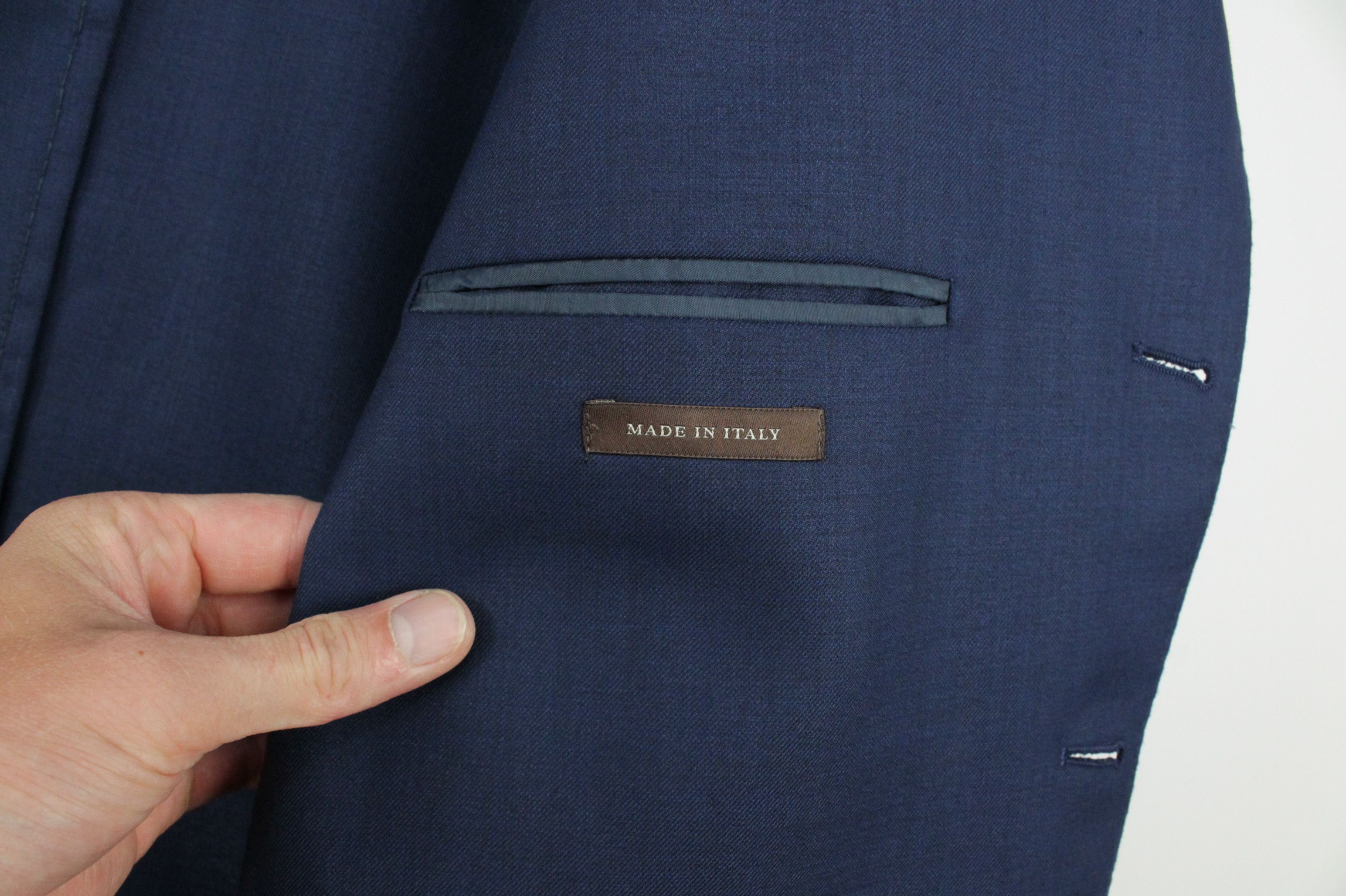 Designer Fusaro Antonio Napoli Wool Silk Sport Coat Blazer Jacket Size US XL / EU 56 / 4 - 10 Thumbnail